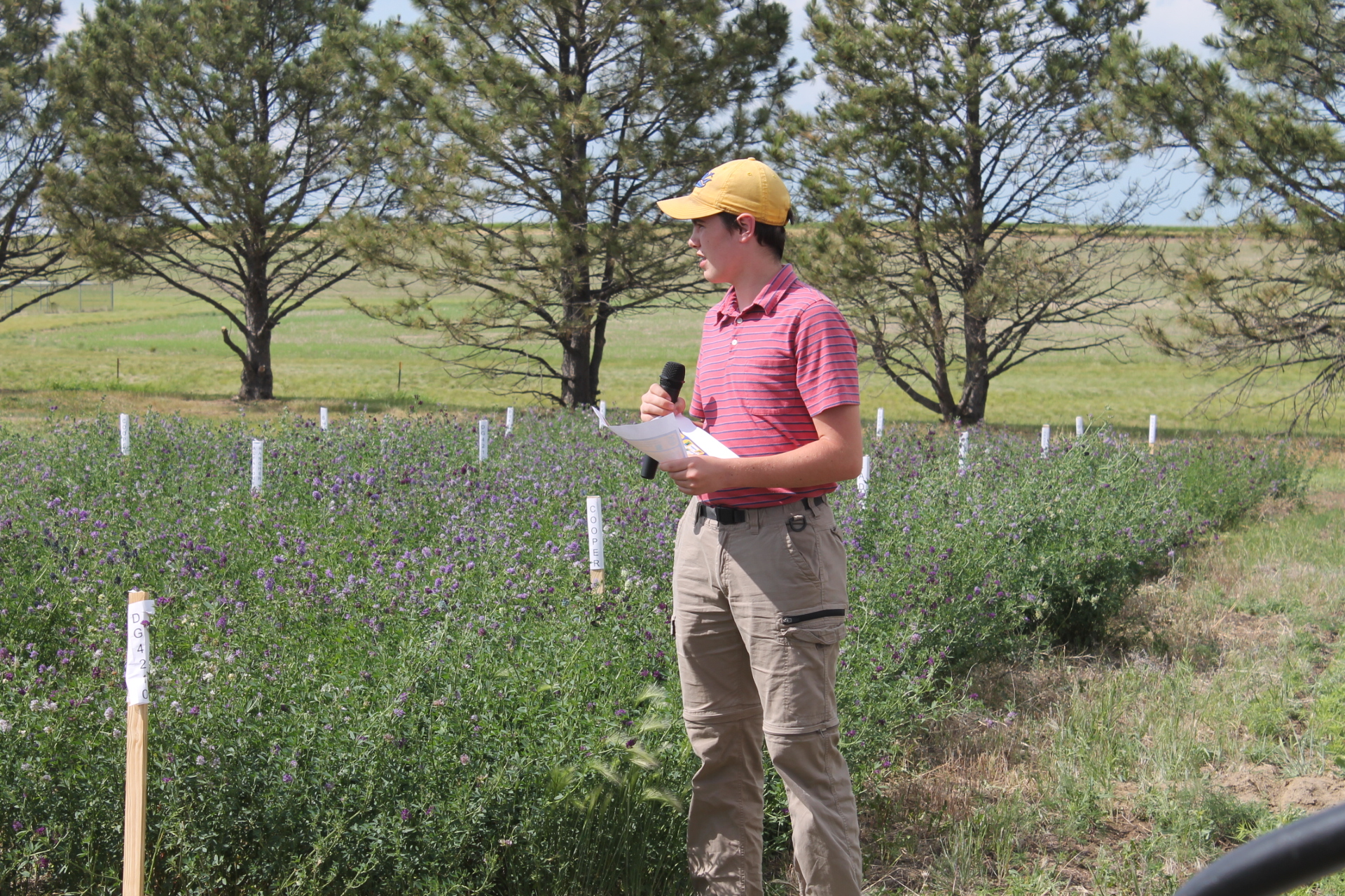 Felixe Becker Presenting Results for Agriscience Project